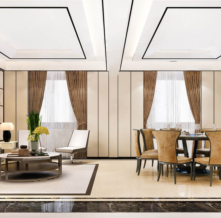 Gypsum ceiling in Eminent Builders and Interiors